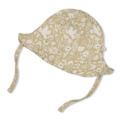 FEETJE ZONNEHOED CRINKLE AOP - LET YOUR DREAMS BLOSSOM