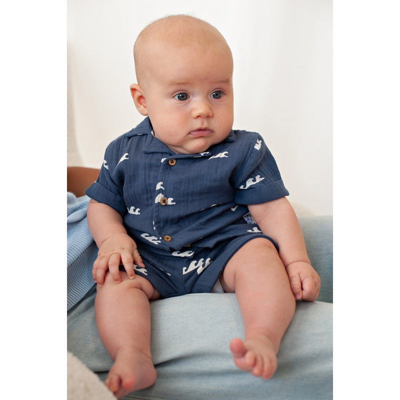 FEETJE BLOUSE MOUSSELINE SUMMER WOVEN INDIGO