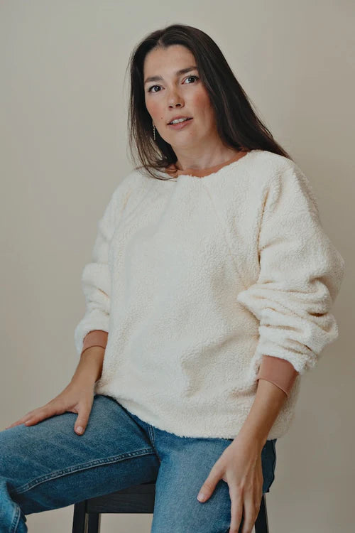 YOU&MILK VOEDINGSSWEATER SHERPA BEIGE