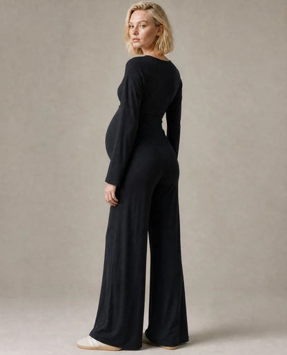 CACHE COEUR VALENTINA WIDE LEG JUMPSUIT BLACK