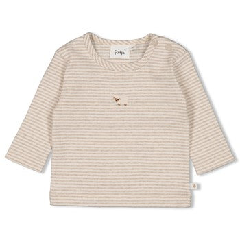 FEETJE LONGSLEEVE RIB MET STREEP SLEEPY SHEEPY