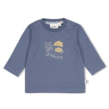 FEETJE LONGSLEEVE BLAUW - BREAKFAST BUDDY