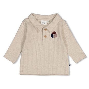 FEETJE POLO RIB BUILT FOR FUN OFFWHITE