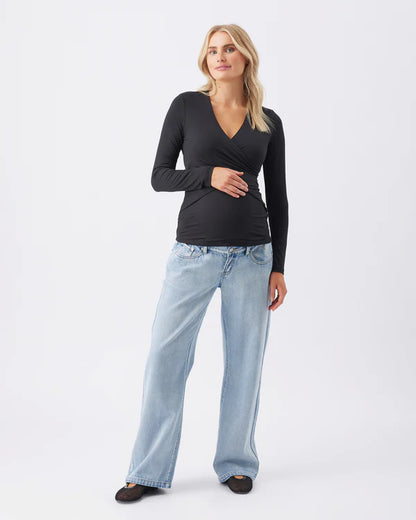 RIPE LUXE EMBRACE TOP ZWART