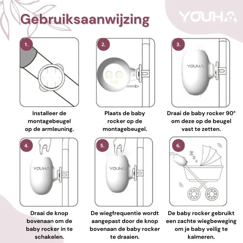 YOUHA BABY ROCKER ZWART