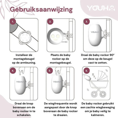 YOUHA BABY ROCKER ZWART