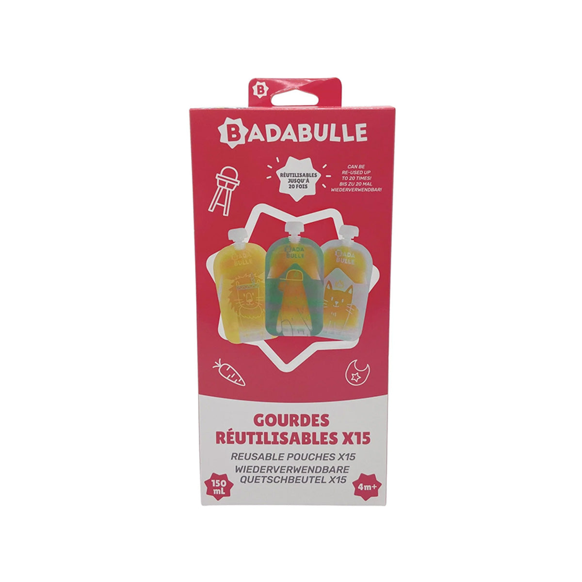 BADABULLE HERBRUIKBARE BEWAARZAKJES