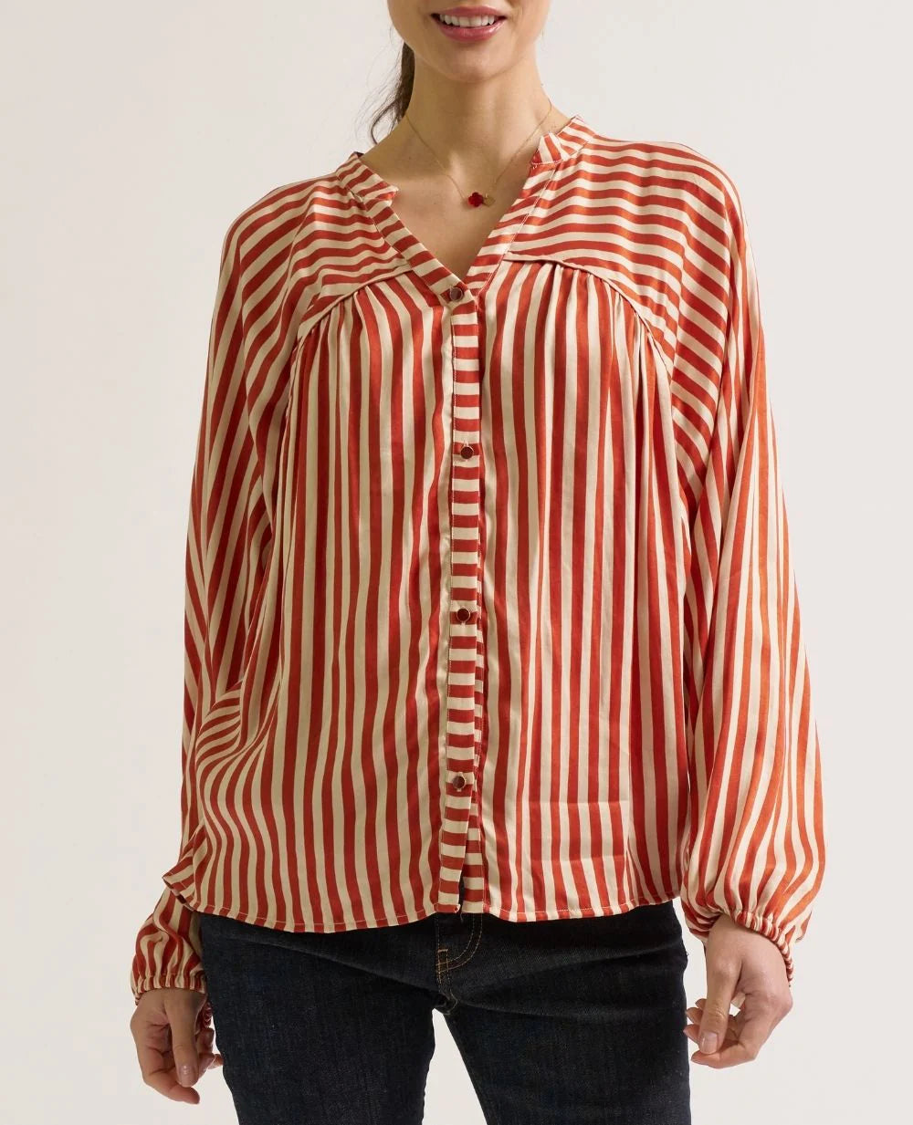 CACHE COEUR MADELEINE ZWANGERSCHAPS-VOEDINGSBLOUSE