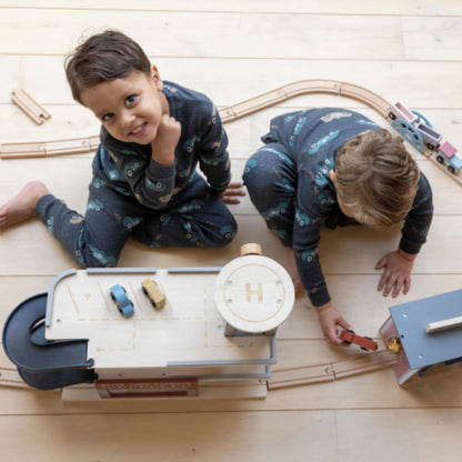 FEETJE PYJAMA RICKY RACER-ANTRACIET MELANGE