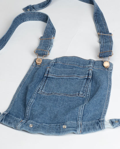 CACHE COEUR CHARLIE DUNGAREE TOP SALOPETTE CAMELEON - MID BLUE