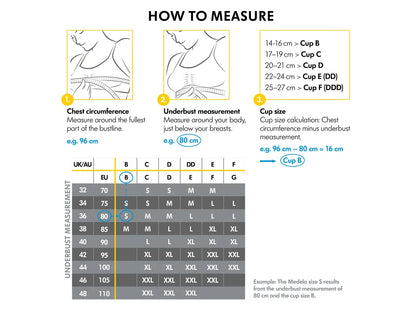 MEDELA 3-IN-1 BH VOOR KOLVEN EN VOEDEN ZWART