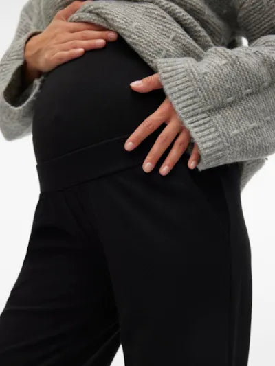 MAMA LICIOUS LIF JERSEY BROEK ZWART