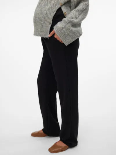 MAMA LICIOUS LIF JERSEY BROEK ZWART