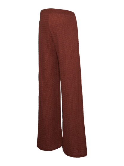 MAMA LICIOUS ADINE WIDE LEG FIT BROEK MAHONY