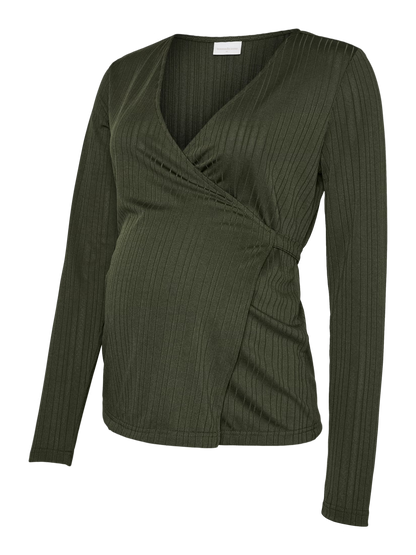 MAMA LICIOUS ALAJDI WRAP TOP FOREST NIGHT