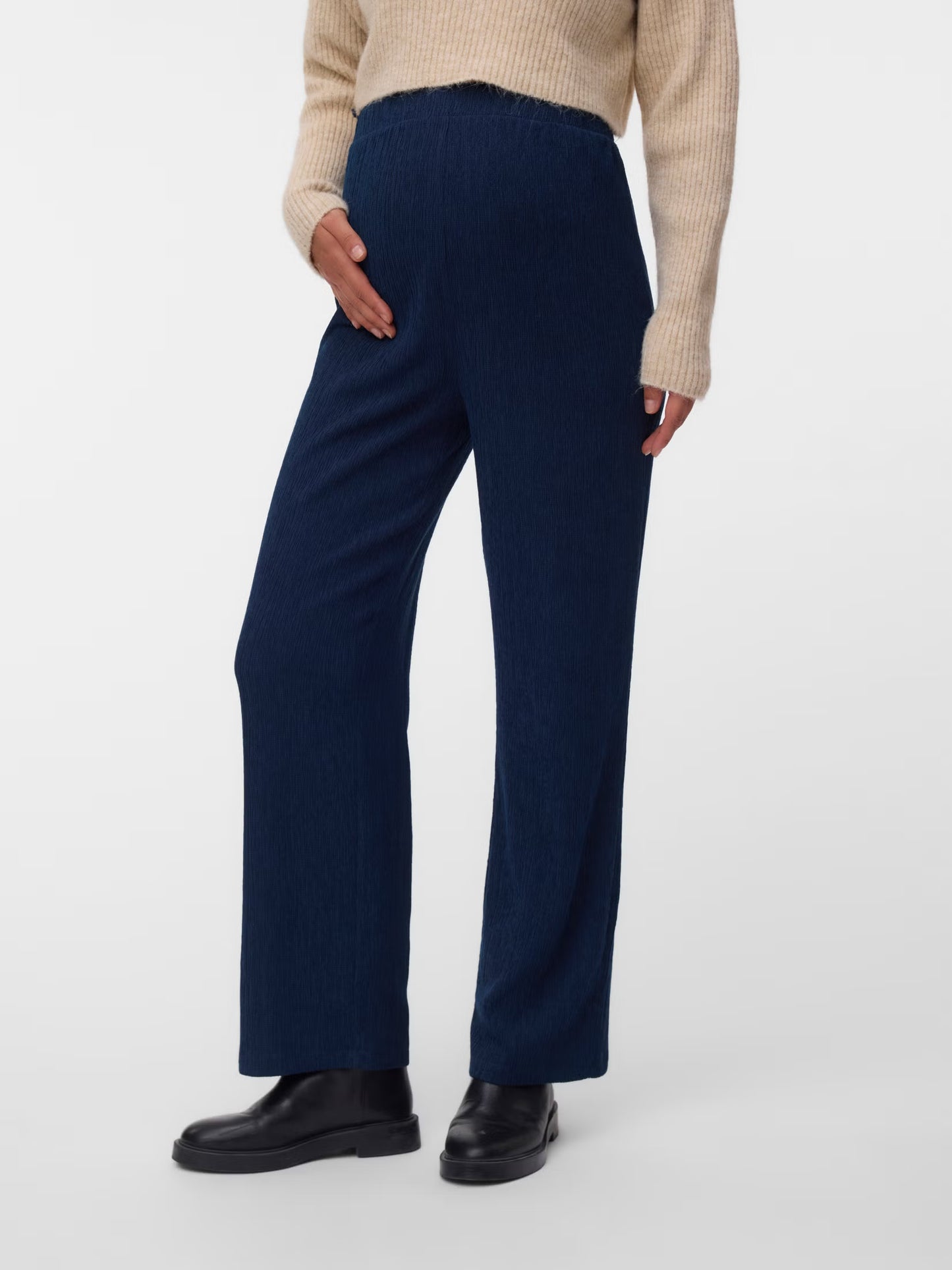 MAMA LICIOUS JOLANTA ZWANGERSCHAPSBROEK STRAIGHT NAVY BLAZER