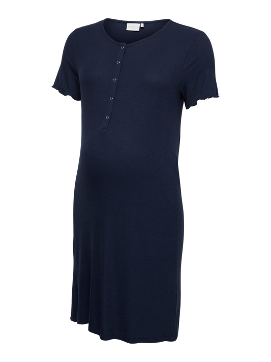 MAMA LICIOUS LAURA LIA NACHTHEMD - BLAUW