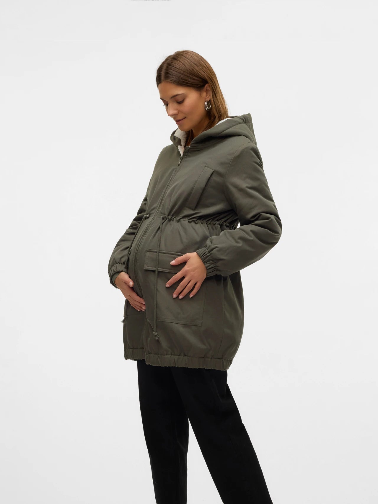 MAMA LICIOUS LISE 3IN1 JACKET KAKI