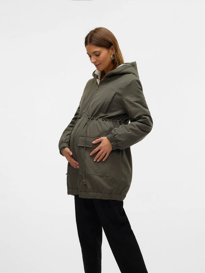 MAMA LICIOUS LISE 3IN1 JACKET KAKI