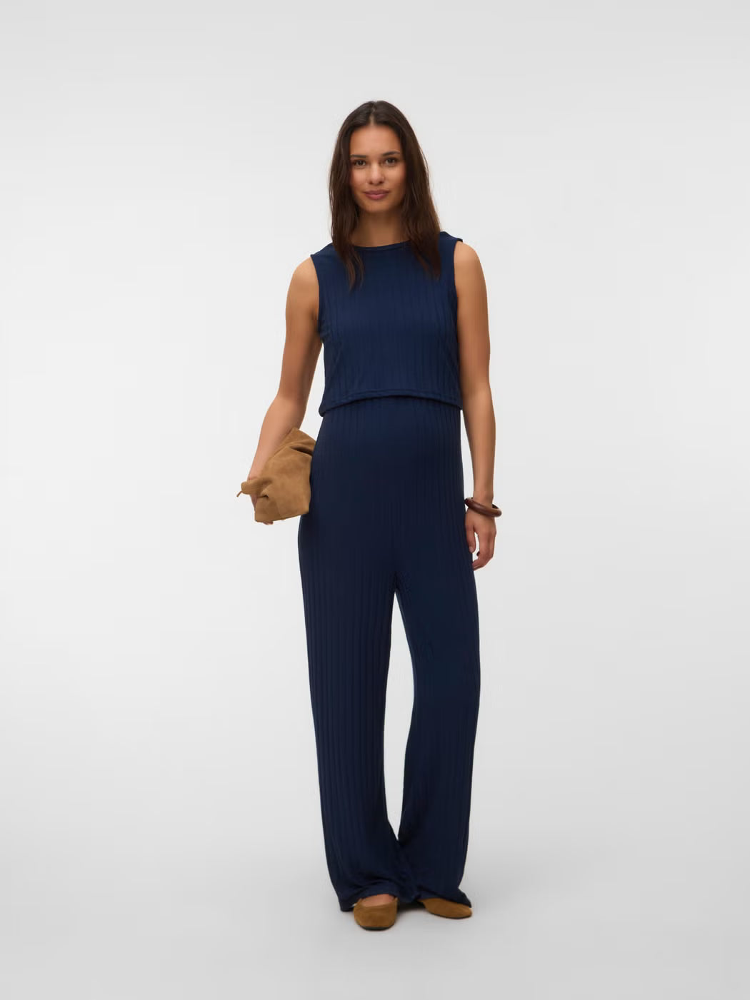 MAMA LICIOUS LUCY 2 IN 1 JUMPSUIT NAVY