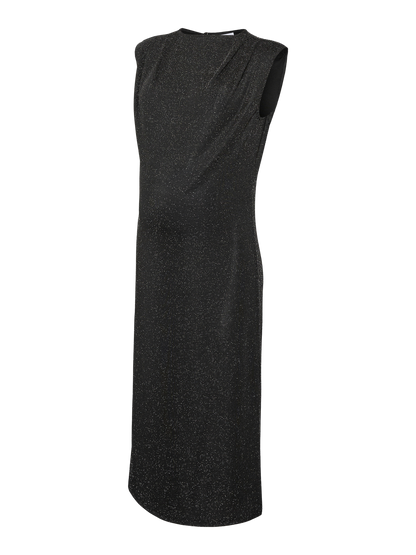 MAMA LICIOUS MINDY ZWANGERSCHAPSJURK ZWART SILVER LUREX
