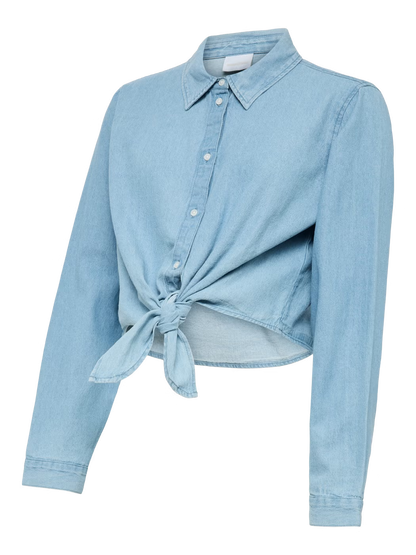 MAMA LICIOUS NIRA LIA CROP TOP DENIM