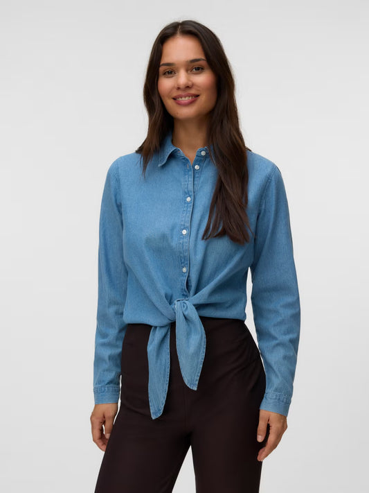 MAMA LICIOUS NIRA LIA CROP TOP DENIM