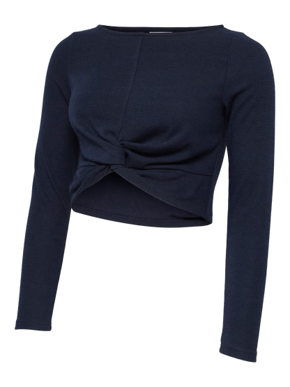 MAMA LICIOUS RIGA CROP TOP NAVY BLAZER
