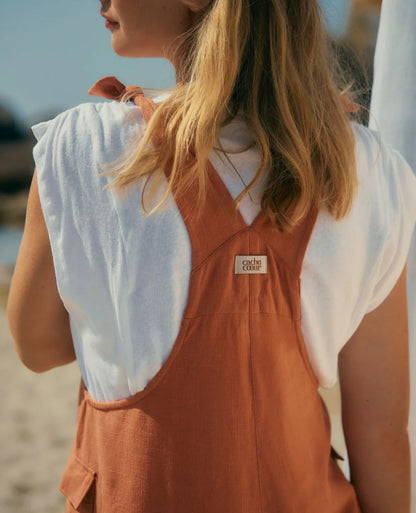 CACHE COEUR ELOÏSE SALOPETTE SHORT