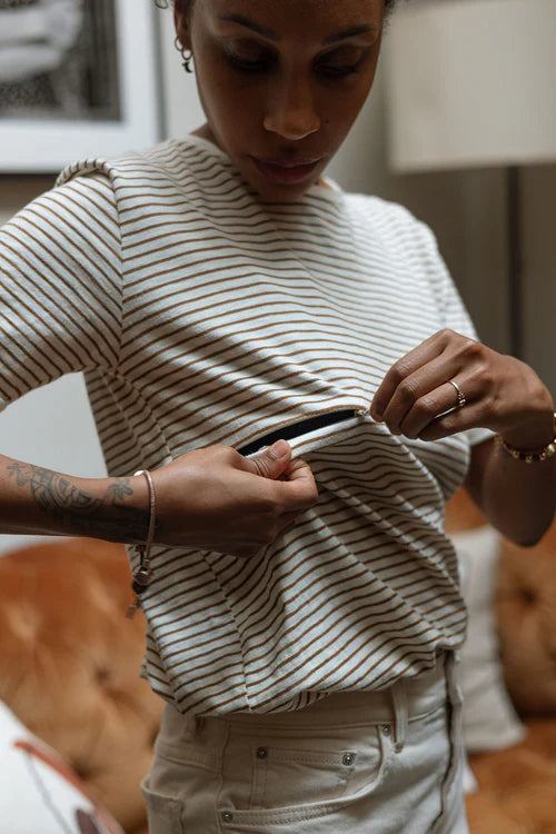 YOU&MILK VOEDINGSSHIRT BROWNIE