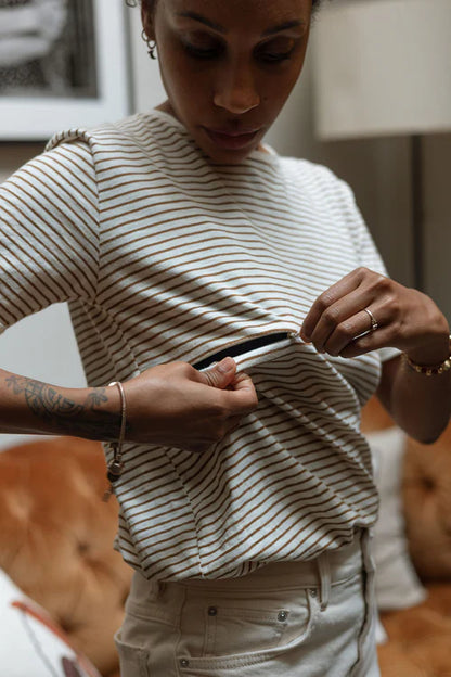 YOU&MILK VOEDINGSSHIRT BROWNIE