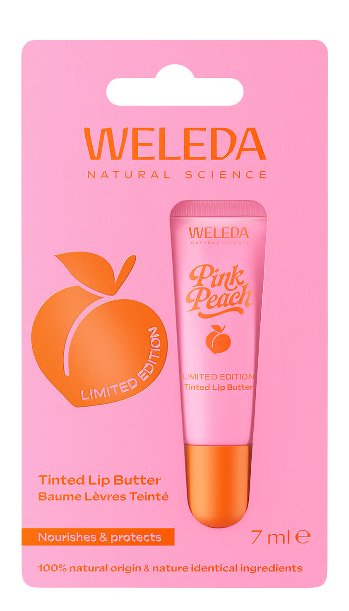 WELEDA PINK PEACH LIP BALM - LIMITED EDITION
