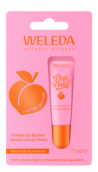WELEDA PINK PEACH LIP BALM - LIMITED EDITION