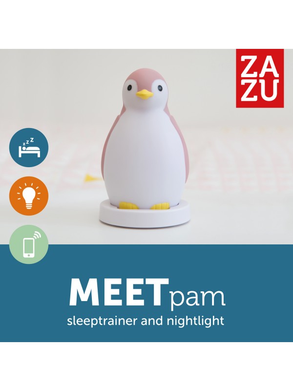 ZAZU SLAAPTRAINER PAM PINGUIN PINK