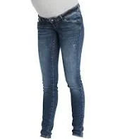 MAMA LICIOUS OHIO SLIM MEDIUM BLUE JEANS