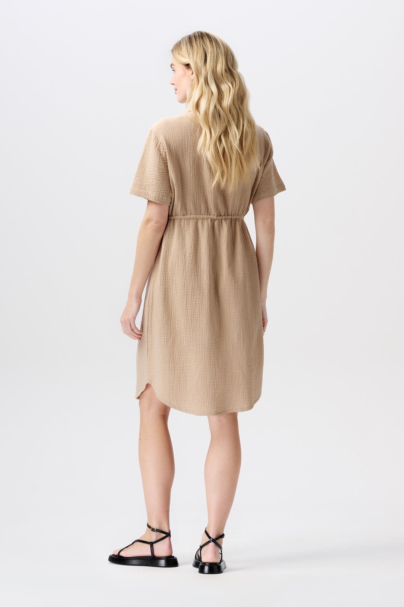 NOPPIES JAMAIRA NURSING DRESS WHITE PEPPER