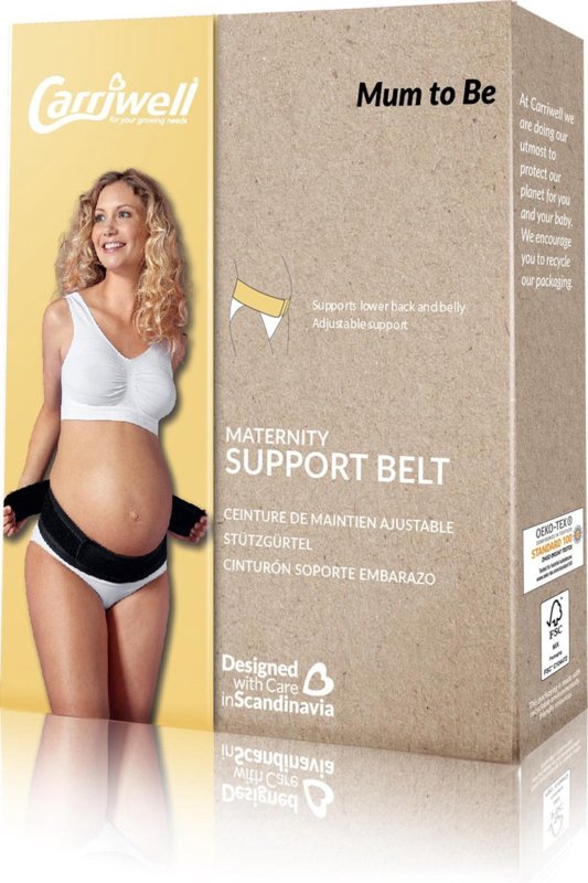 CARRIWELL MATERNITY SUPPORT BELT BLACK