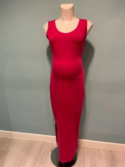 FRAGILE LONG DRESS NEW MILANO RASPBERRY