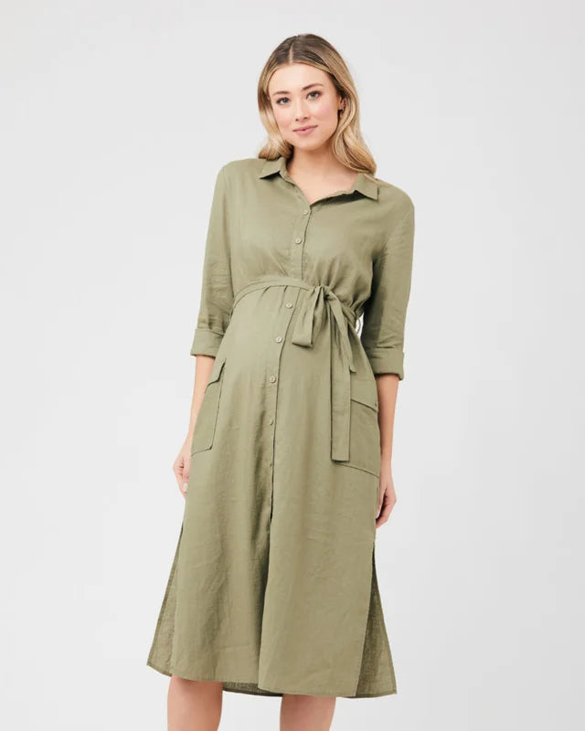 RIPE RILEY LONGLINE SHIRT DRESS