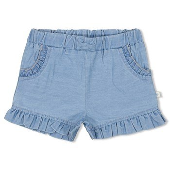 FEETJE SHORT RUCHES SUMMER BLAUW DENIM MAAT 74