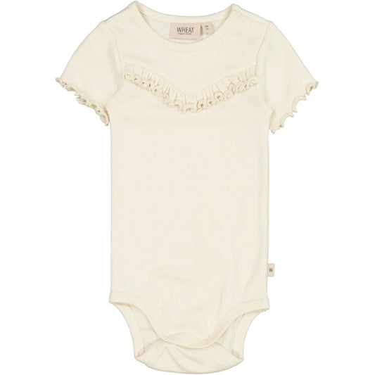 WHEAT RUFFLE BODY RIB EGGSHELL