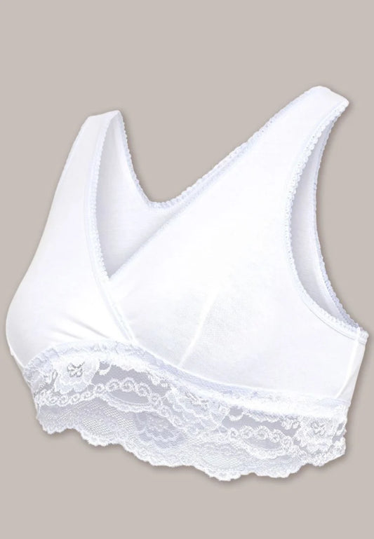 CARRIWELL SLAAPBH CROSSOVER SLEEPING BRA WHITE