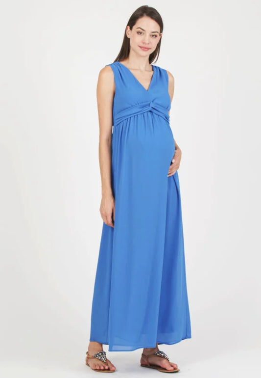 ATTESA CLEO MAXI DRESS BLUE