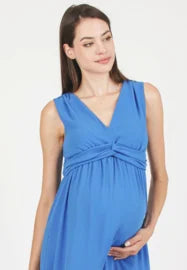 ATTESA CLEO MAXI DRESS BLUE