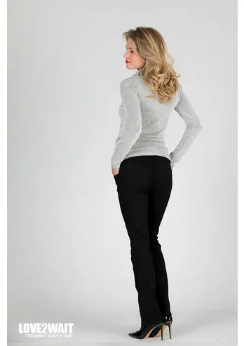 LOVE2WAIT JUDY JEANS FLARED BLACK