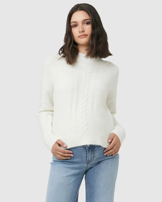 RIPE DEBBIE CABLE KNIT OFF WHITE