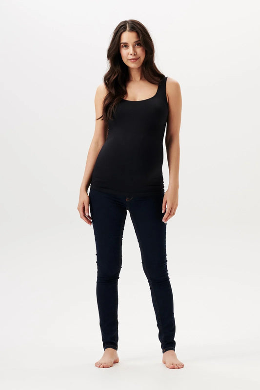 NOPPIES SEAMLESS TANK TOP BLACK