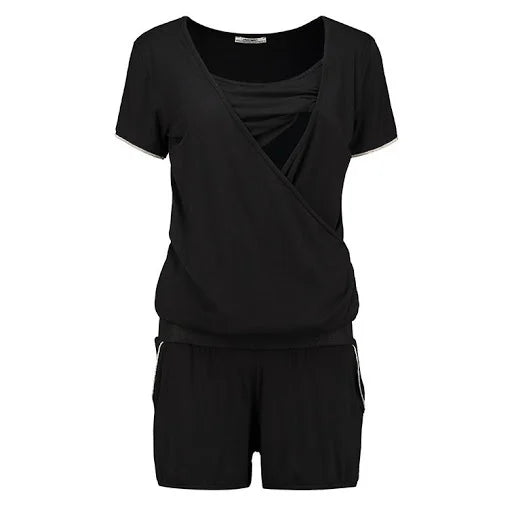 LOVE2WAIT PLAYSUIT NURSING ZWART